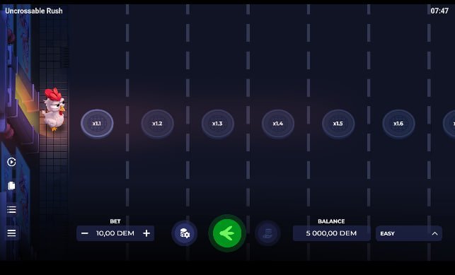 Introduction to uncrossable rush slot